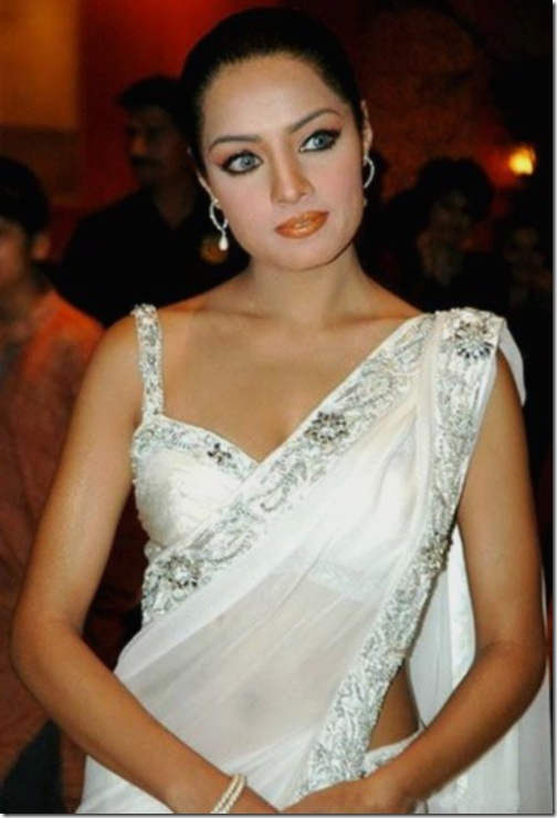 Celina Jaitley In White Saree