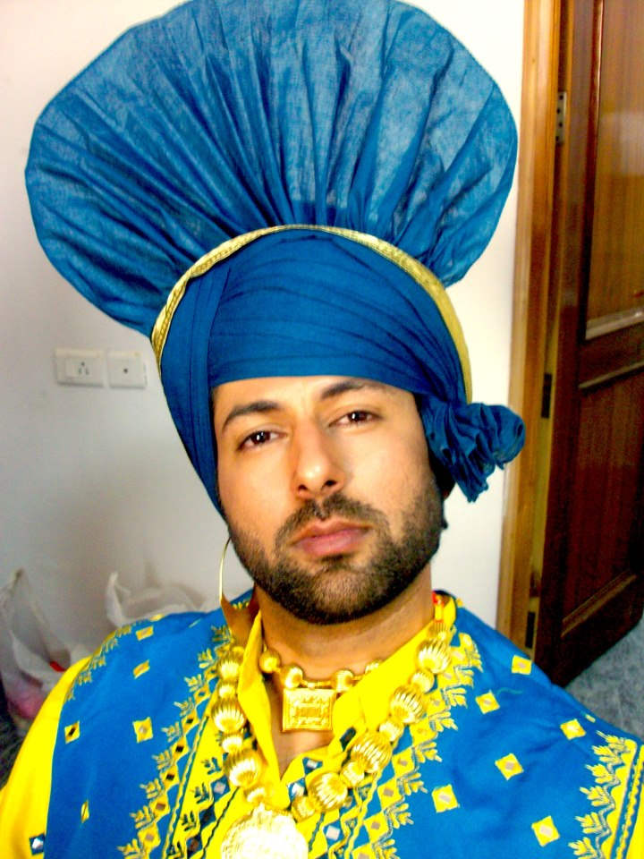 Deep Joshi In Bhangra Dress