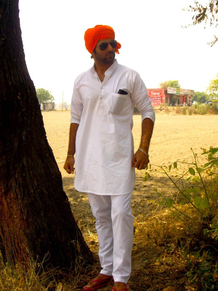 Deep Joshi Wearing White Kurta Pajama