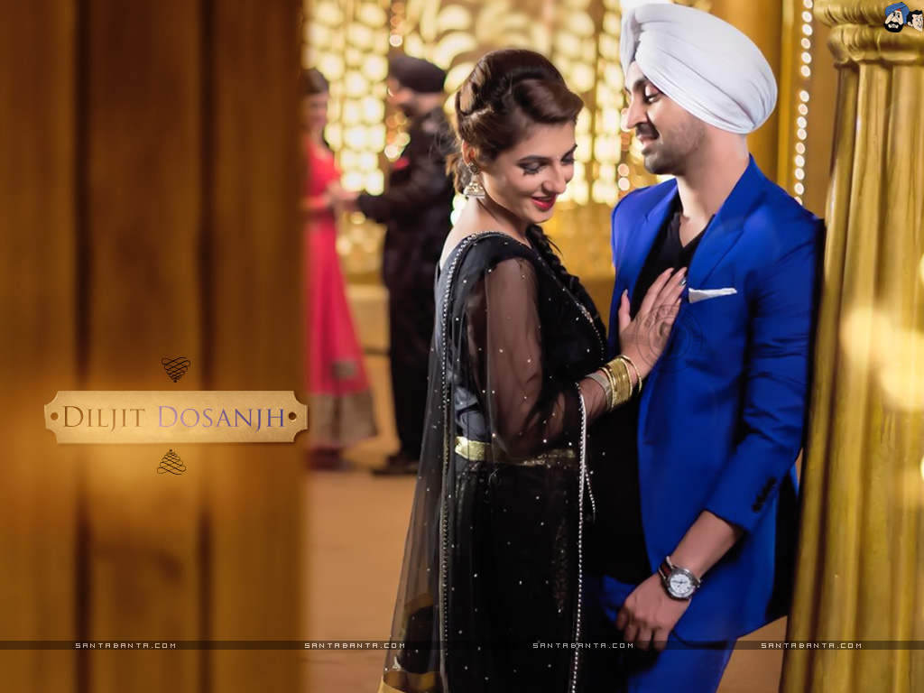 Diljit Dosanjh With A Beautiful Girl