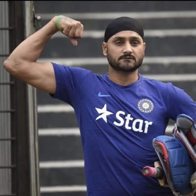 Harbhajan Singh Showing His Muscles