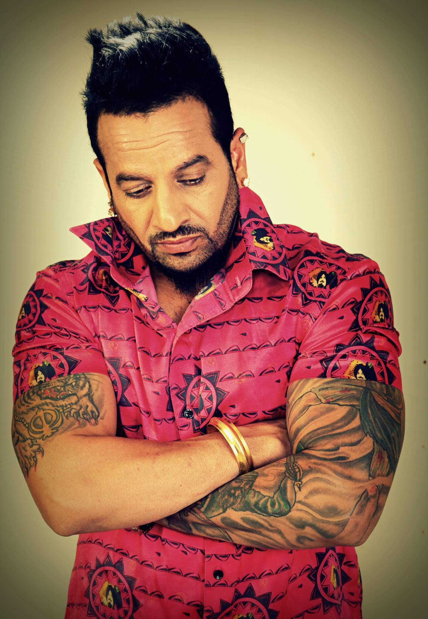 Jazzy B Wearing Red Shirt