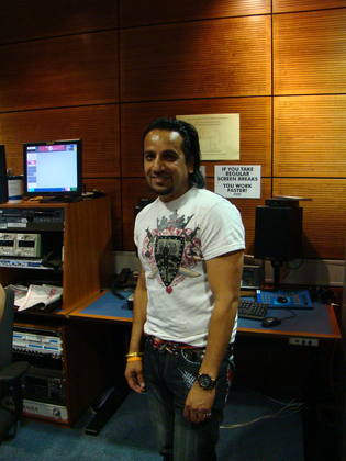 Jazzy B Wearing White Shirt