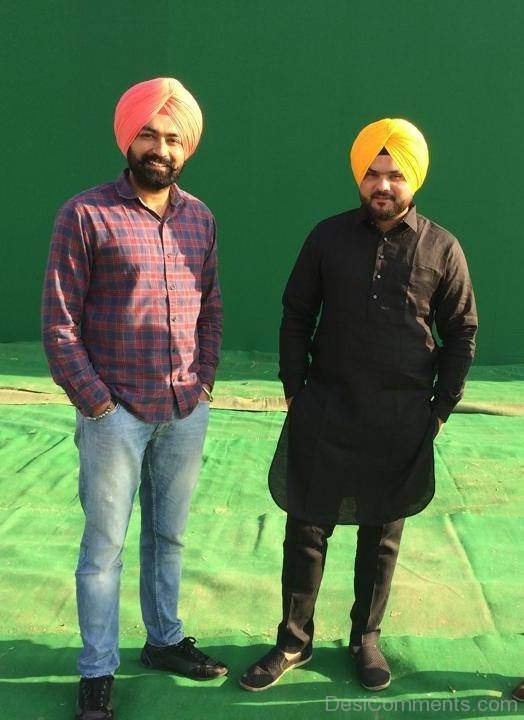 Kulbir Jhinjer With His Friend