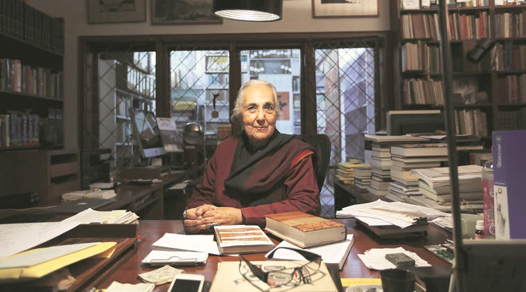 Romila Thapar In Library