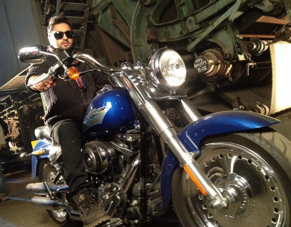 Singer Roshan Prince On Bike