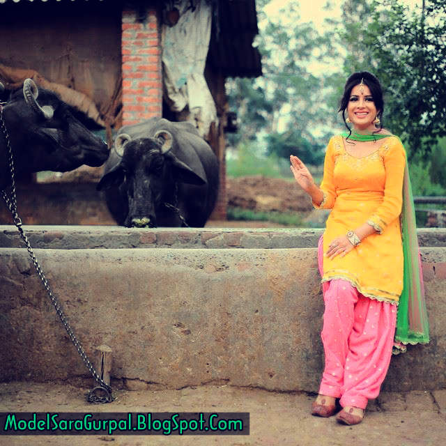 Sara Gurpal Looking Beautiful In Punjabi Suit