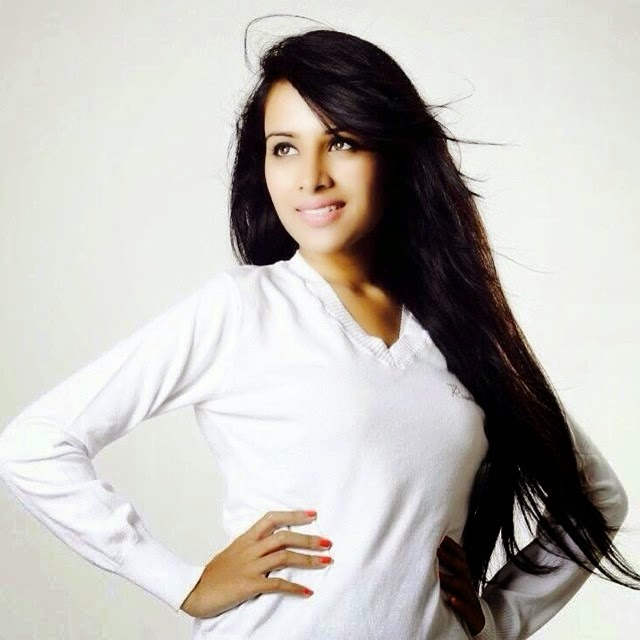 Sara Gurpal Wearing White Dress