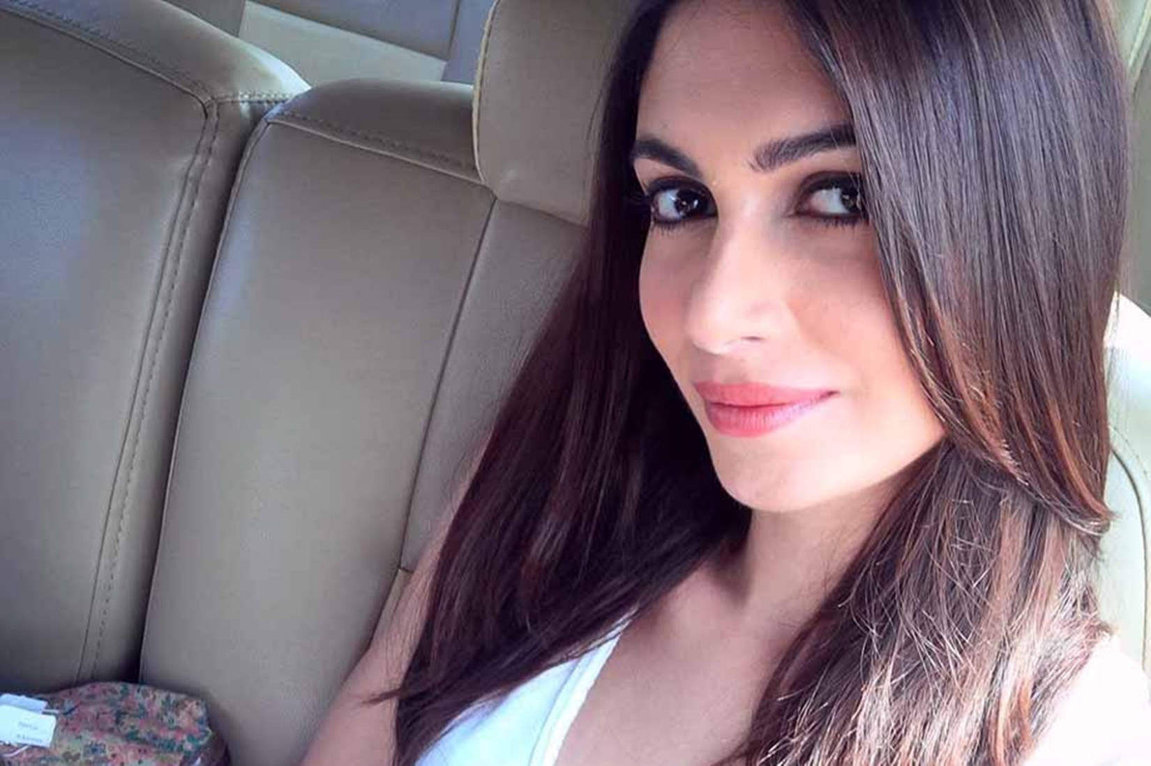 Simran Kaur Mundi In Her Car