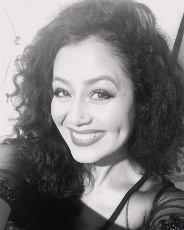 Black And Whie Picture Of  Neha Kakkar-099