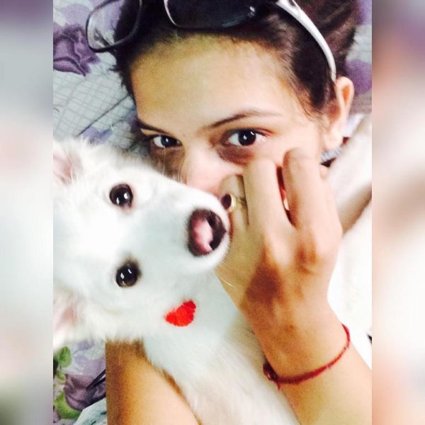 Image Of Tanvi Nagi With Dog-168