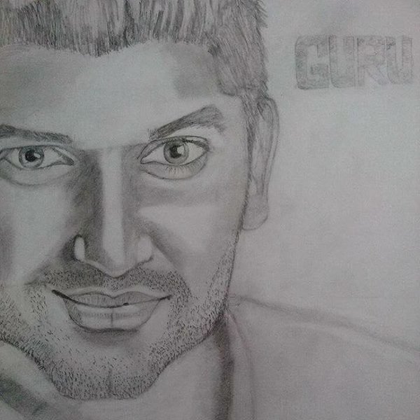 Pencil Sktech Of Guru Randhawa-285