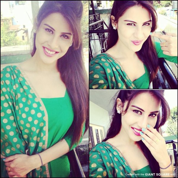 Sheetal Thakur Looking Stylish In Green Outfit-090234