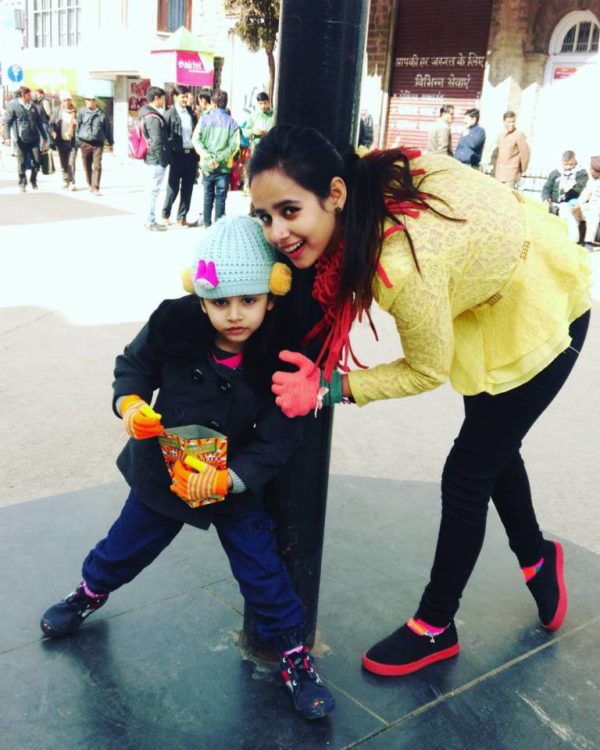 Sunanda Sharma Masti With Child-367