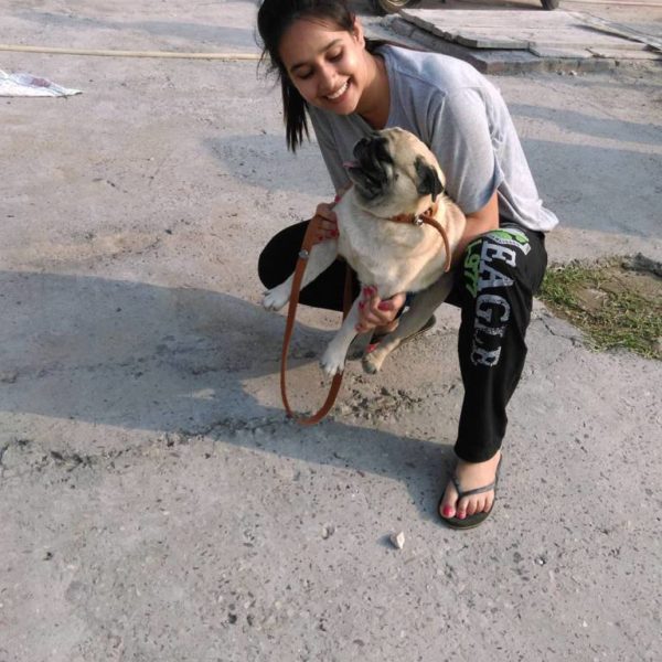 Sunanda Sharma With Dog-373