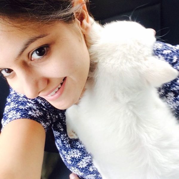 Tanvi Nagi With Puppy Pic-076