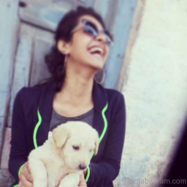 Dakshita Kumaria With Dog-244