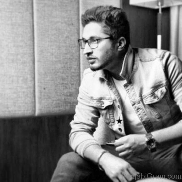 Black Nad White Pic Of Jassi Gill-513