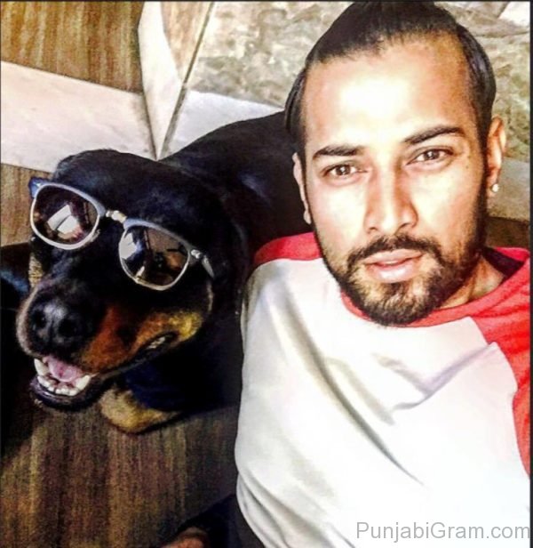 Garry sandhu with dog 1