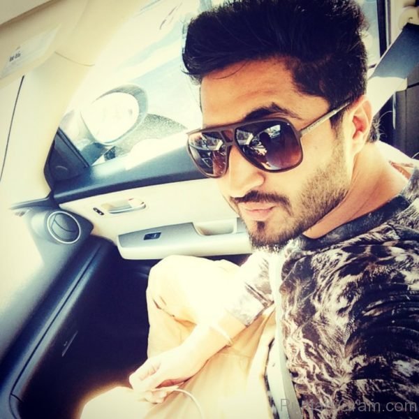 Jassi Gill In Printed Black T- Shirt-639