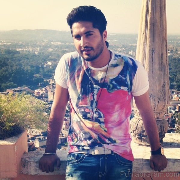 Jassi Gill In Printed t-shirt-463