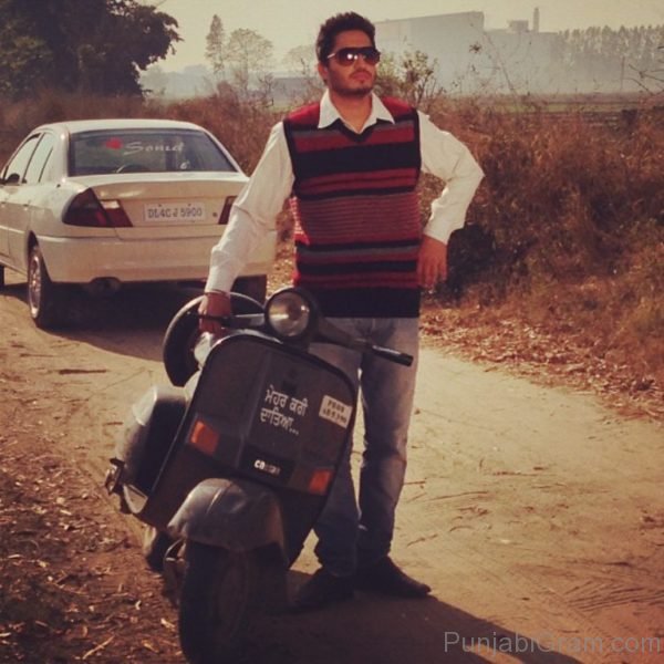 Jassi Gill With Scooter-359