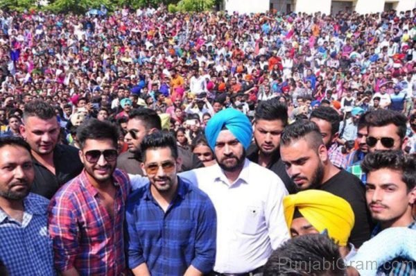 Jassi gill in public