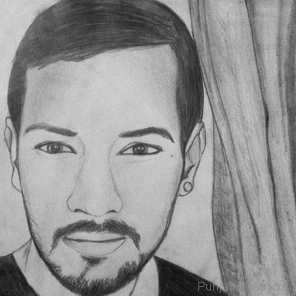 Pencil Sketch Of Garry Sandhu-045