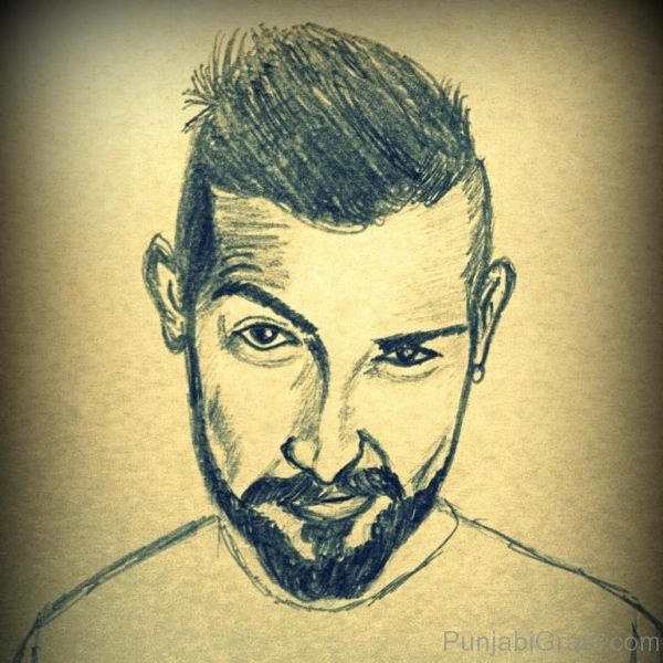 Pencil Sketch Of Garry Sandhu-046