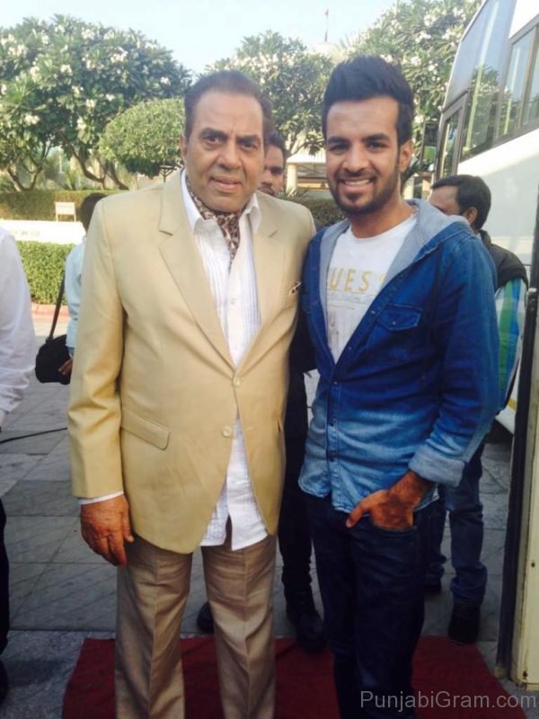 Happy Raikoti With Dharmendra