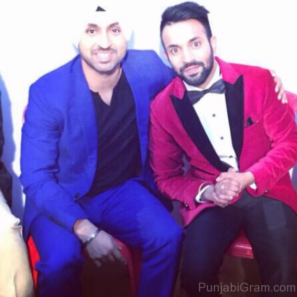 Photograph Of Dilpreet Dhillon With Diljit 516