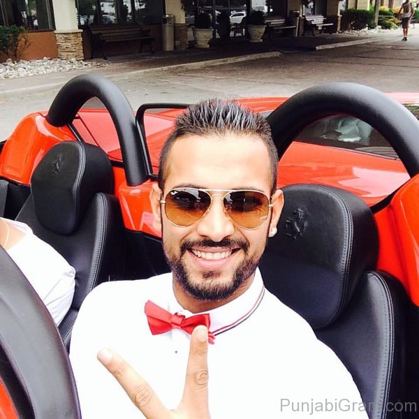 Garry Sandhu In Car